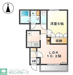エクセル湘南 1LDKの間取図画像