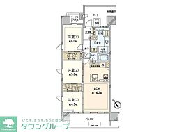 パークホームズ登戸ステーションアヴェニュー 3LDKの間取図画像