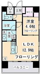 デル・スールテラス 1LDKの間取図画像