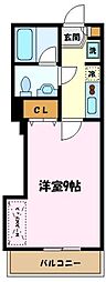 ベル・コッレ 1Kの間取図画像