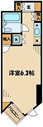 ドミトリー原町田 ワンルームの間取図画像