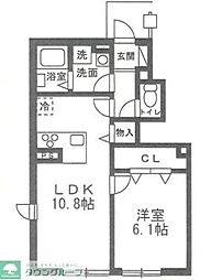 川崎市麻生区高石3丁目アパート 1LDKの間取図画像