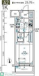MAXIV生田 1Kの間取図画像