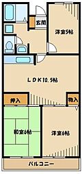カルミアハイツ 3LDKの間取図画像