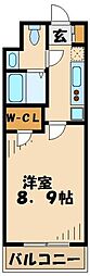 MOON 1Kの間取図画像