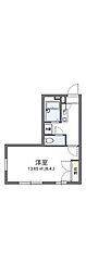レオパレスヴァンベール 1Kの間取図画像