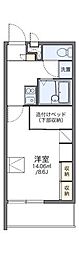 レオパレスボヌール 1Kの間取図画像