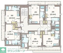 Y'sPrecious9 ワンルームの間取図画像