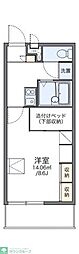 レオパレスボヌール 1Kの間取図画像