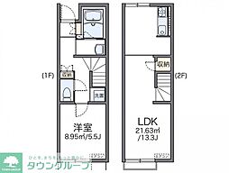 レオネクストカンパニュラ 1LDKの間取図画像
