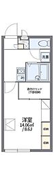 レオパレスセレッソセカンド 1Kの間取図画像