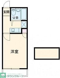 アリス行田第1 1Kの間取図画像