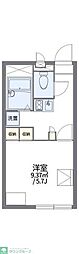 レオパレスウタガワ2 1Kの間取図画像