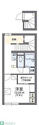 レオパレスイーストハウス 1Kの間取図画像