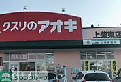 クスリのアオキ上柴東店 徒歩11分。 850m