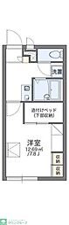レオパレスM&K 1Kの間取図画像