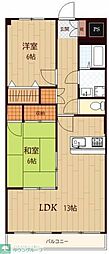 CieloGarden2 2LDKの間取図画像