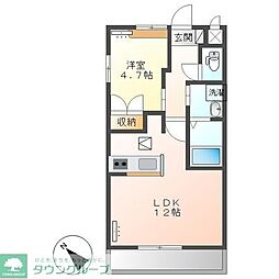 アヴニール 1LDKの間取図画像