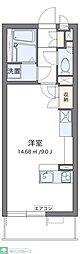 レオパレスミランダセレッソサード ワンルームの間取図画像