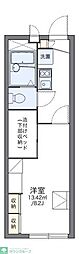 レオパレスアールユー 1Kの間取図画像
