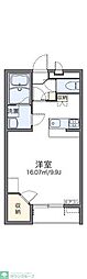 レオパレスガーデンみやび 1Kの間取図画像