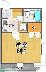 BelletopiaKUMAGAYA3 ワンルームの間取図画像