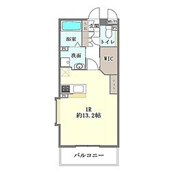 フローレンス2 ワンルームの間取図画像