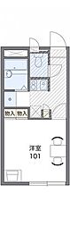 レオパレス桜町 1Kの間取図画像