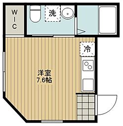 ResidenceKUMAGAYA ワンルームの間取図画像