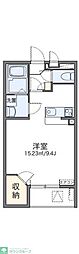 レオネクストレイルリンク 1Kの間取図画像