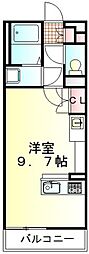 マリアライト ワンルームの間取図画像