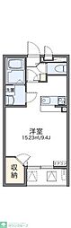 レオネクストレイルリンク 1Kの間取図画像