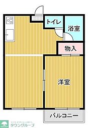 ファミリーハイツ 1LDKの間取図画像
