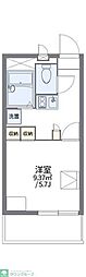 レオパレスカナサラ 1Kの間取図画像