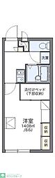 レオパレスハッピーヴィラ 1Kの間取図画像