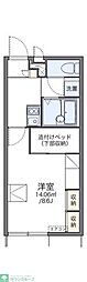 エフニイジマ6 1Kの間取図画像