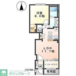 エテルナ 1LDKの間取図画像