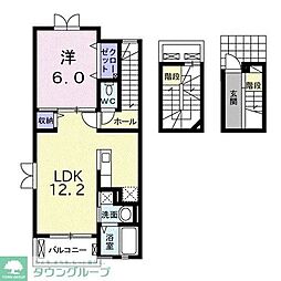 アルバ・セレノ 1LDKの間取図画像