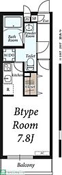 リブリ・セリシール 1Kの間取図画像