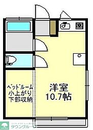 都島シャルム ワンルームの間取図画像