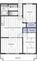 パレス梨花 3LDKの間取図画像