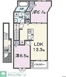 コーチェ 2LDKの間取図画像