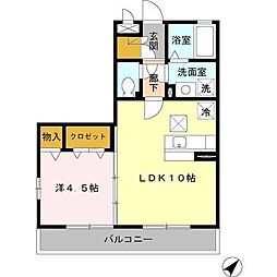ソフィアジョウエイ 1LDKの間取図画像