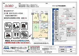 イトーピア吹田高城町 3LDKの間取図画像