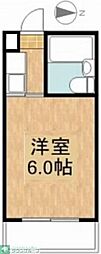 サンコスモ日吉 ワンルームの間取図画像