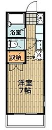 ホープハウス ワンルームの間取図画像