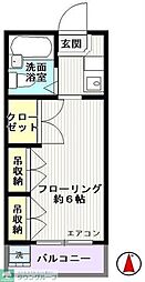 ララハイツ ワンルームの間取図画像