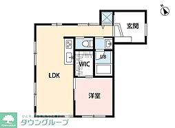 (仮称)日野市大字日野新築工事計画 1LDKの間取図画像