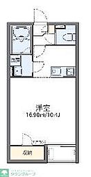 レオネクストT・ヴィルヌーブ4 1Kの間取図画像