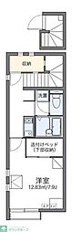 レオネクスト翼2 1Kの間取図画像